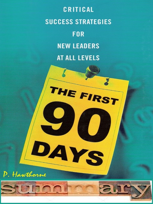 Title details for The First 90 Days Summary by P Hawthorne - Wait list